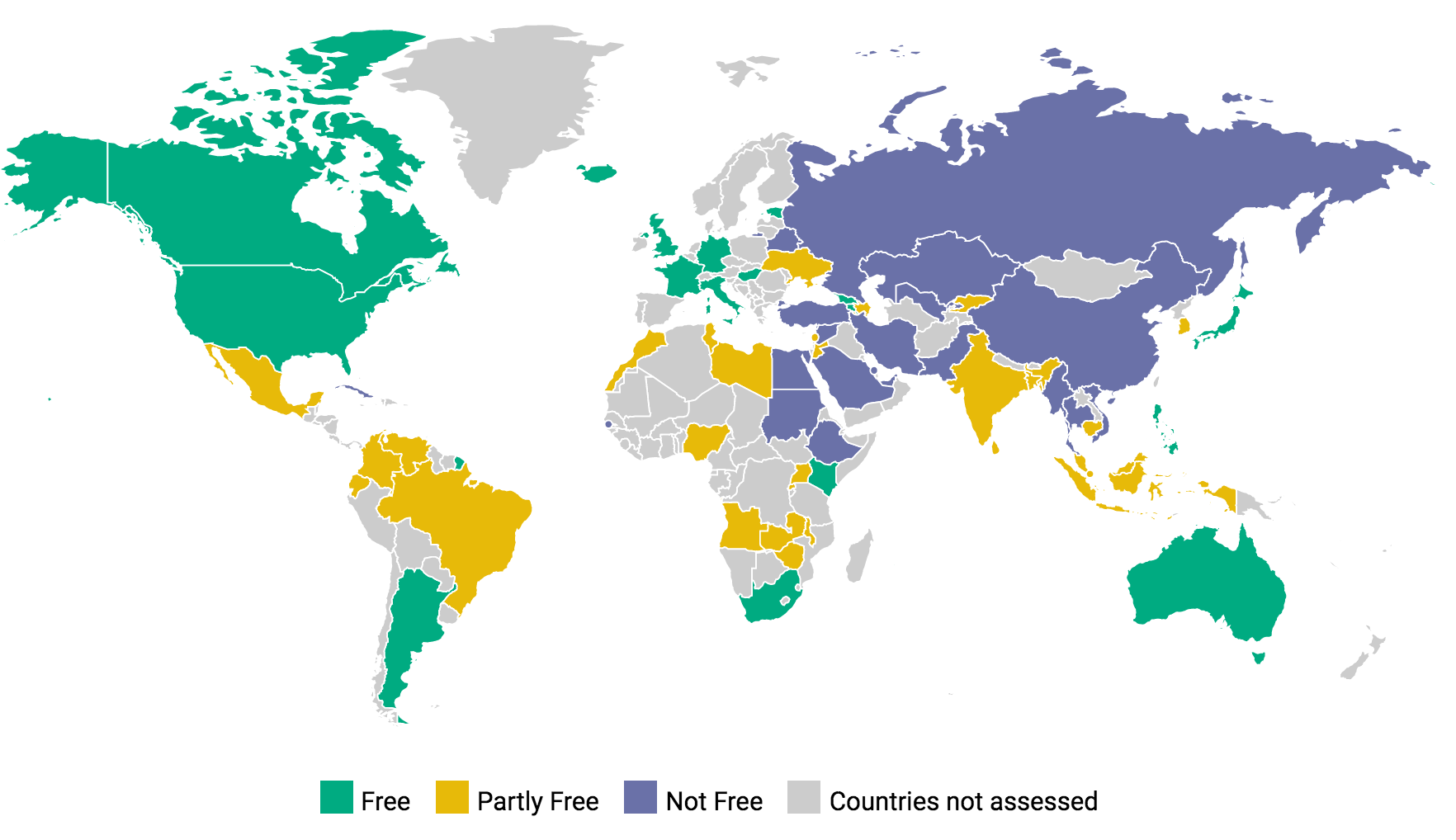 Freedom House "Freedom on the Net" Report 2016 67 of world live in